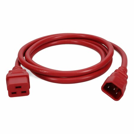 ADD-ON Addon 5Ft C14 To C19 14Awg 100-250V Red Power Extension Cable ADD-C142C1914AWG5FTRD